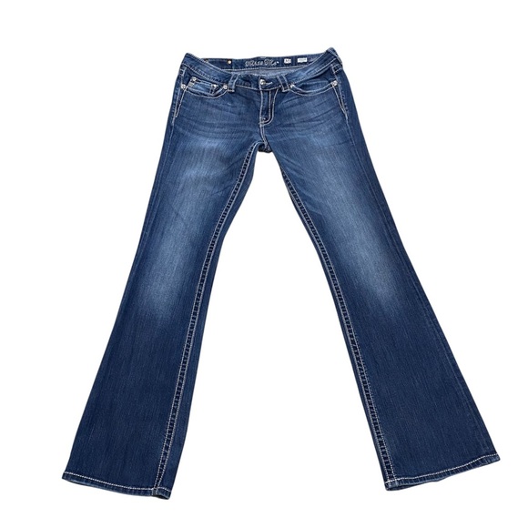 Miss Me Denim - Miss Me Bootcut Jeans JP5533B 30x34 Stretch Bling Pockets Medium Wash EUC